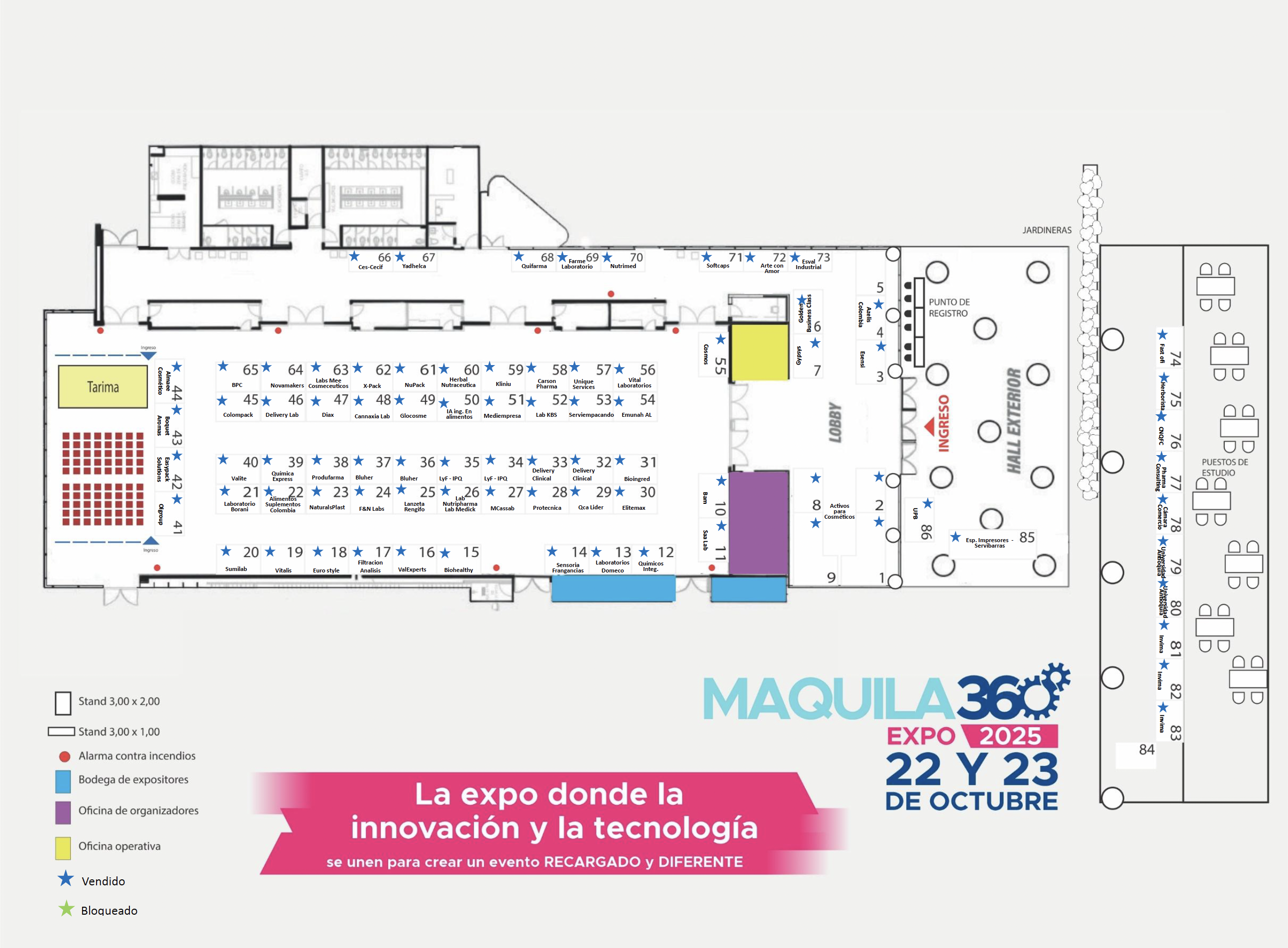 Mapa de stands